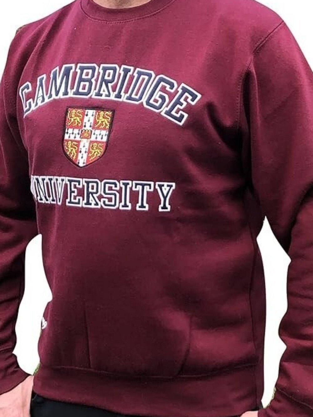 Official Cambridge University Maroon Crewneck Sweatshirt